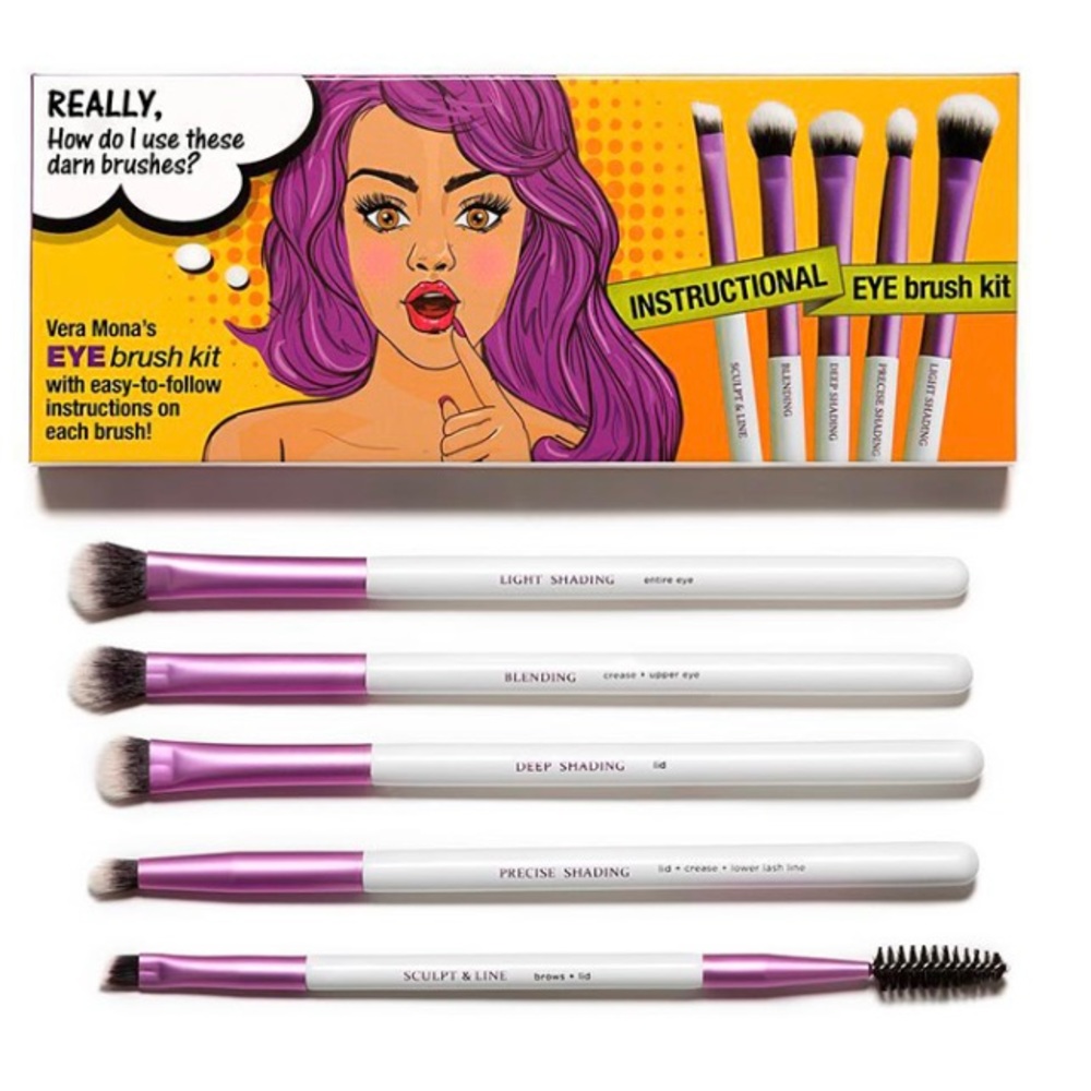 Vera Mona Instructional Eye Brush Kit